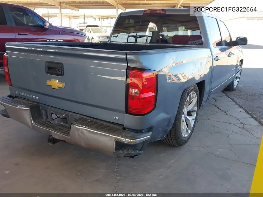 3GCPCREC1FG322664 2015 Chevrolet Silverado 1500 1Lt