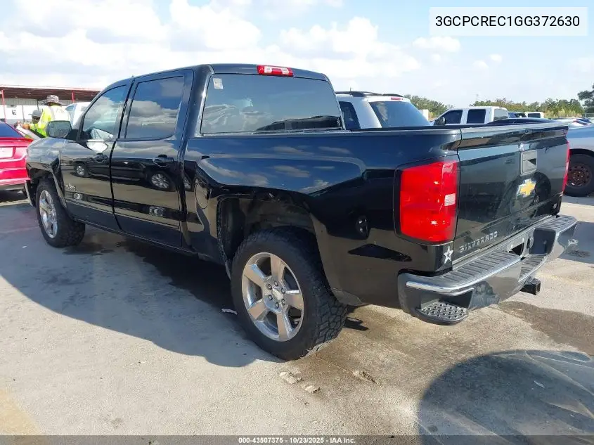 3GCPCREC1GG372630 2016 Chevrolet Silverado 1500 1Lt