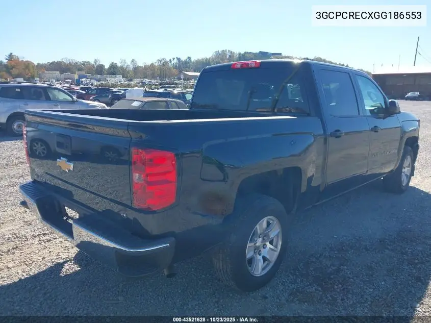 3GCPCRECXGG186553 2016 Chevrolet Silverado 1500 1Lt