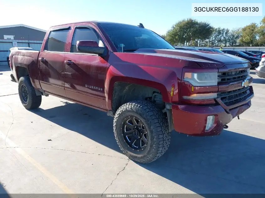 3GCUKREC6GG188130 2016 Chevrolet Silverado 1500 2Lt