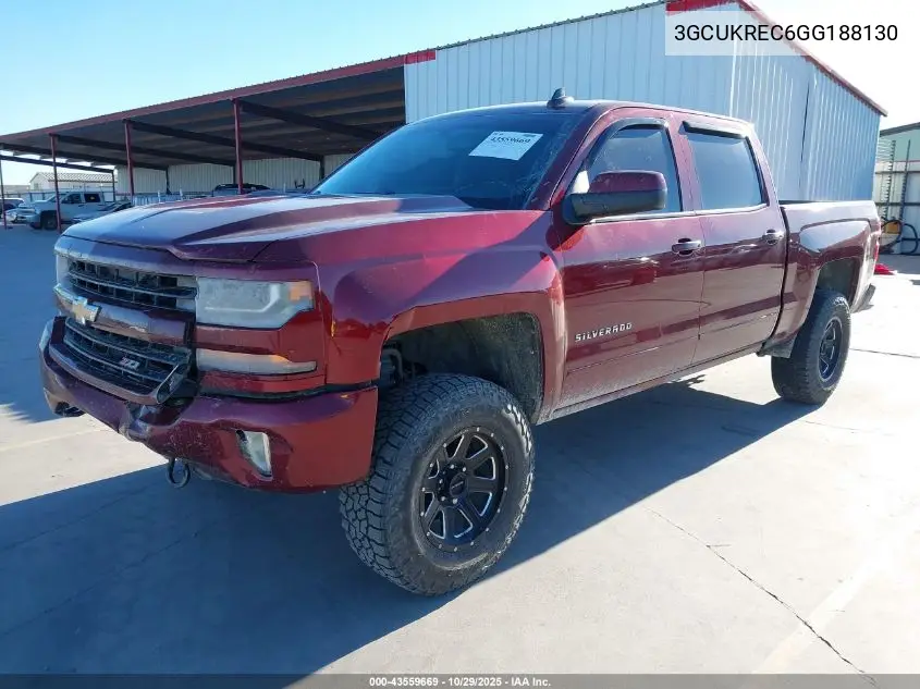 3GCUKREC6GG188130 2016 Chevrolet Silverado 1500 2Lt