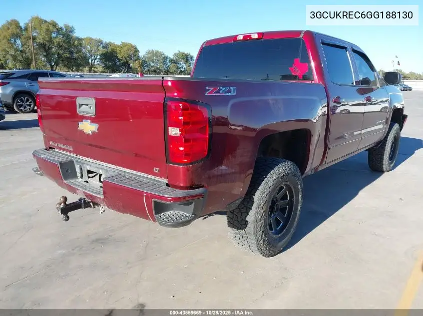 3GCUKREC6GG188130 2016 Chevrolet Silverado 1500 2Lt
