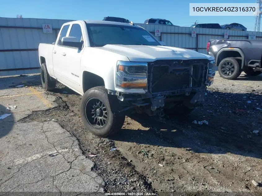 1GCVKREC4GZ316370 2016 Chevrolet Silverado 1500 1Lt