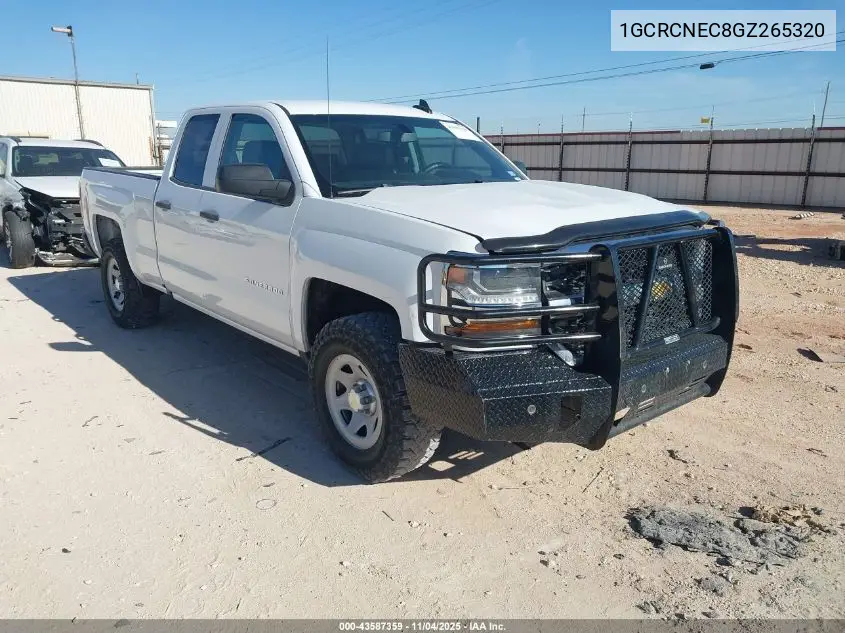 1GCRCNEC8GZ265320 2016 Chevrolet Silverado 1500 Wt