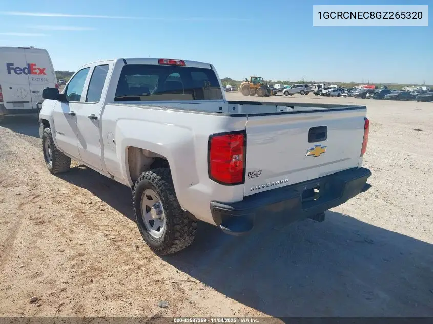 1GCRCNEC8GZ265320 2016 Chevrolet Silverado 1500 Wt