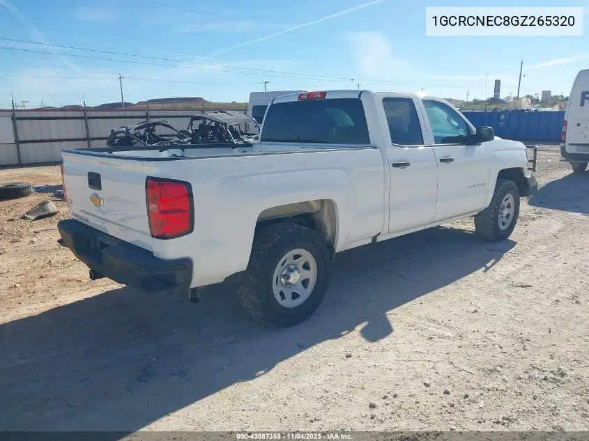 1GCRCNEC8GZ265320 2016 Chevrolet Silverado 1500 Wt