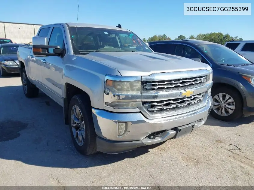 3GCUCSEC7GG255399 2016 Chevrolet Silverado 1500 1Lz
