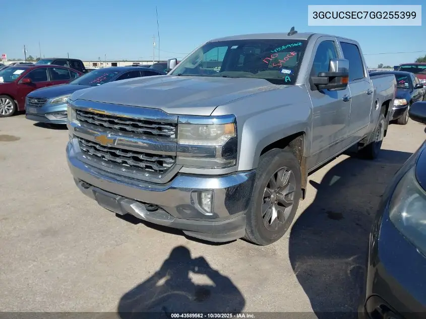 3GCUCSEC7GG255399 2016 Chevrolet Silverado 1500 1Lz