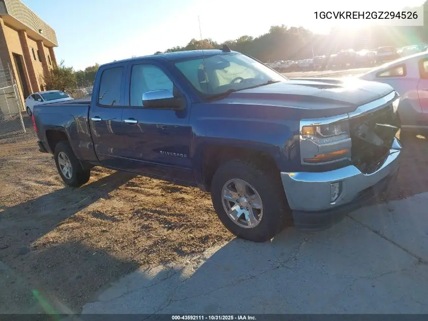 1GCVKREH2GZ294526 2016 Chevrolet Silverado 1500 1Lt