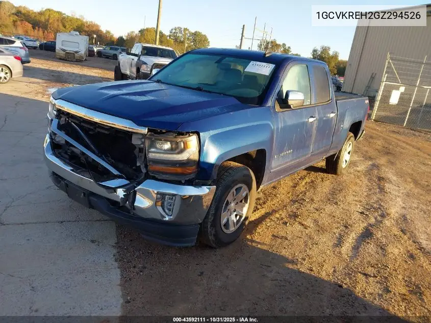 1GCVKREH2GZ294526 2016 Chevrolet Silverado 1500 1Lt