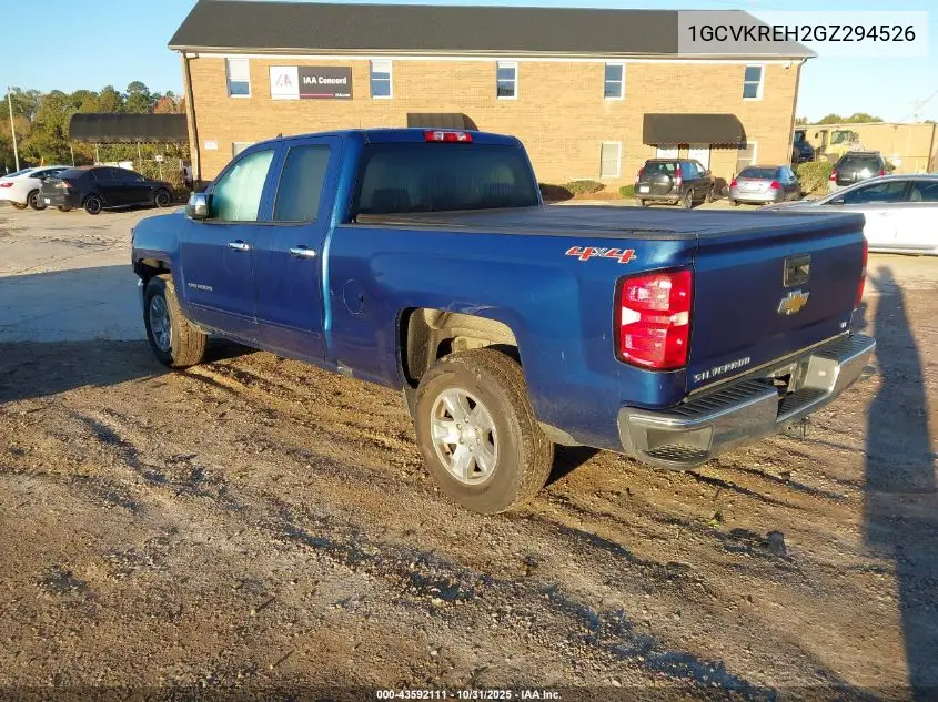 1GCVKREH2GZ294526 2016 Chevrolet Silverado 1500 1Lt