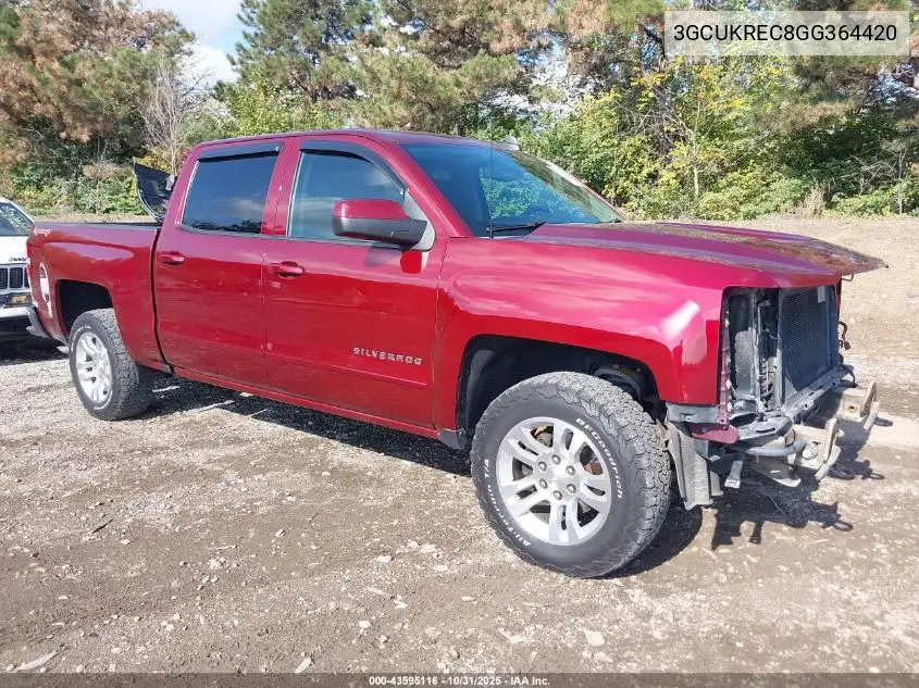 3GCUKREC8GG364420 2016 Chevrolet Silverado 1500 1Lt