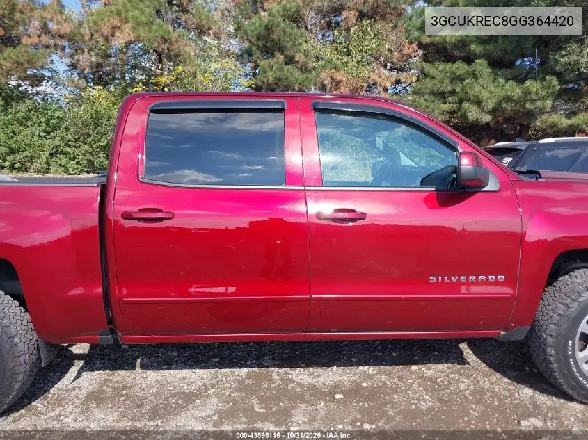 3GCUKREC8GG364420 2016 Chevrolet Silverado 1500 1Lt