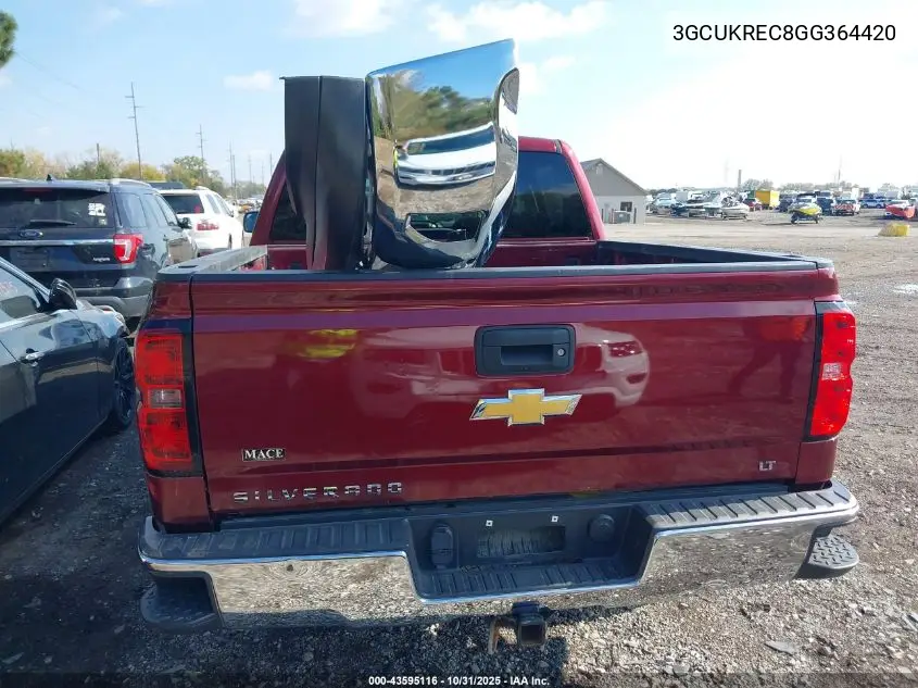 3GCUKREC8GG364420 2016 Chevrolet Silverado 1500 1Lt
