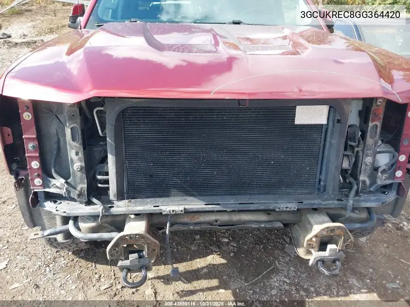 3GCUKREC8GG364420 2016 Chevrolet Silverado 1500 1Lt