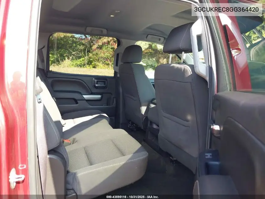 3GCUKREC8GG364420 2016 Chevrolet Silverado 1500 1Lt