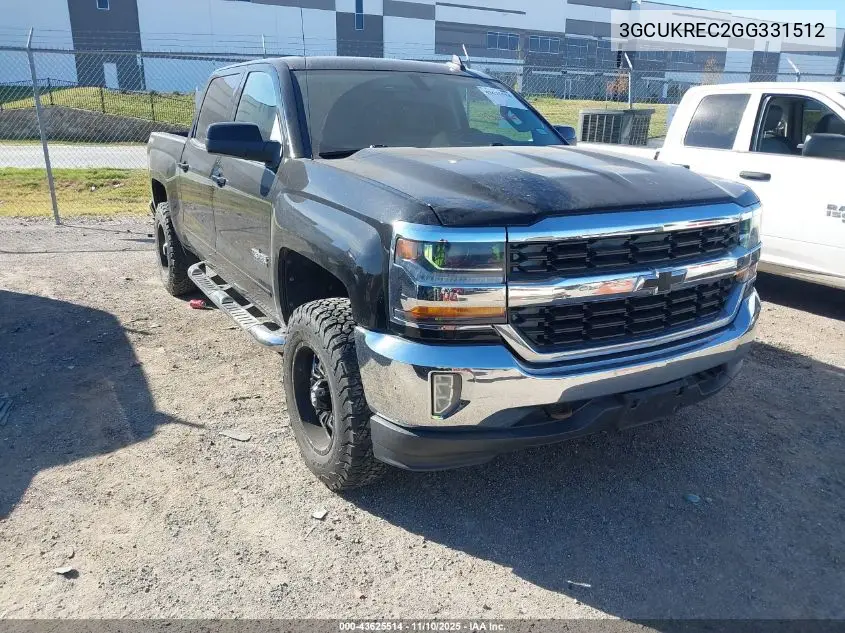 3GCUKREC2GG331512 2016 Chevrolet Silverado 1500 1Lt