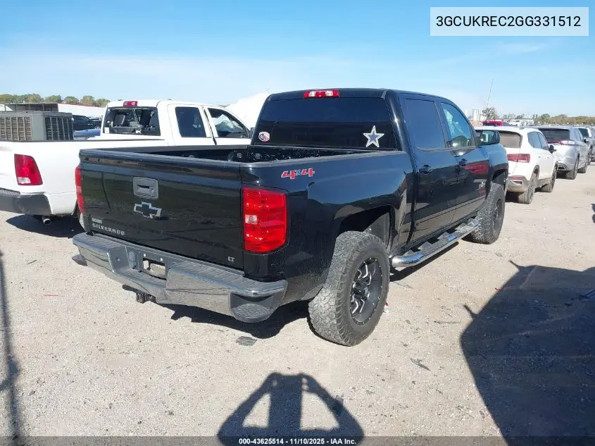 3GCUKREC2GG331512 2016 Chevrolet Silverado 1500 1Lt