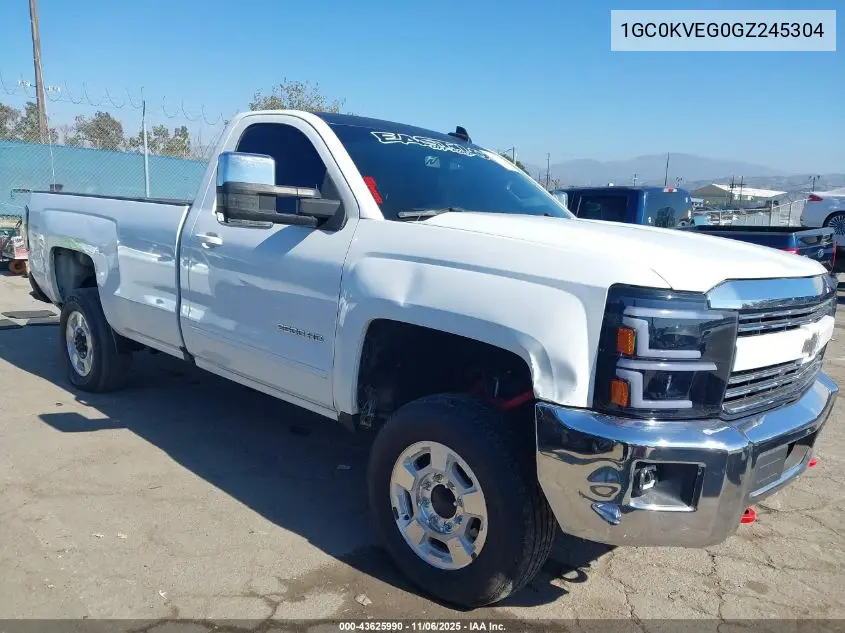 1GC0KVEG0GZ245304 2016 Chevrolet Silverado 2500Hd Lt