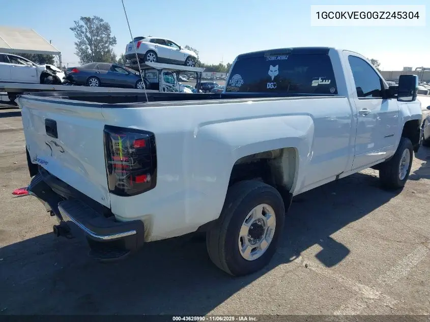 1GC0KVEG0GZ245304 2016 Chevrolet Silverado 2500Hd Lt