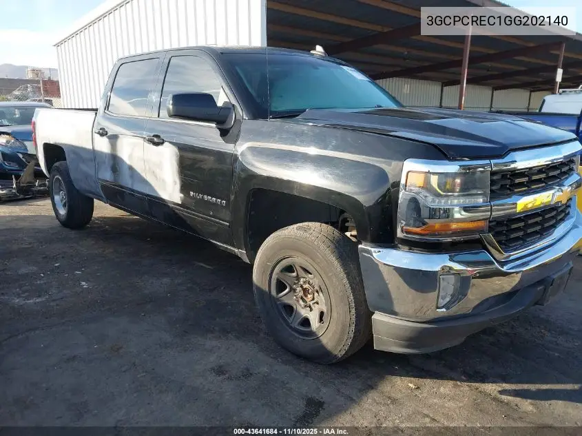 3GCPCREC1GG202140 2016 Chevrolet Silverado 1500 1Lt