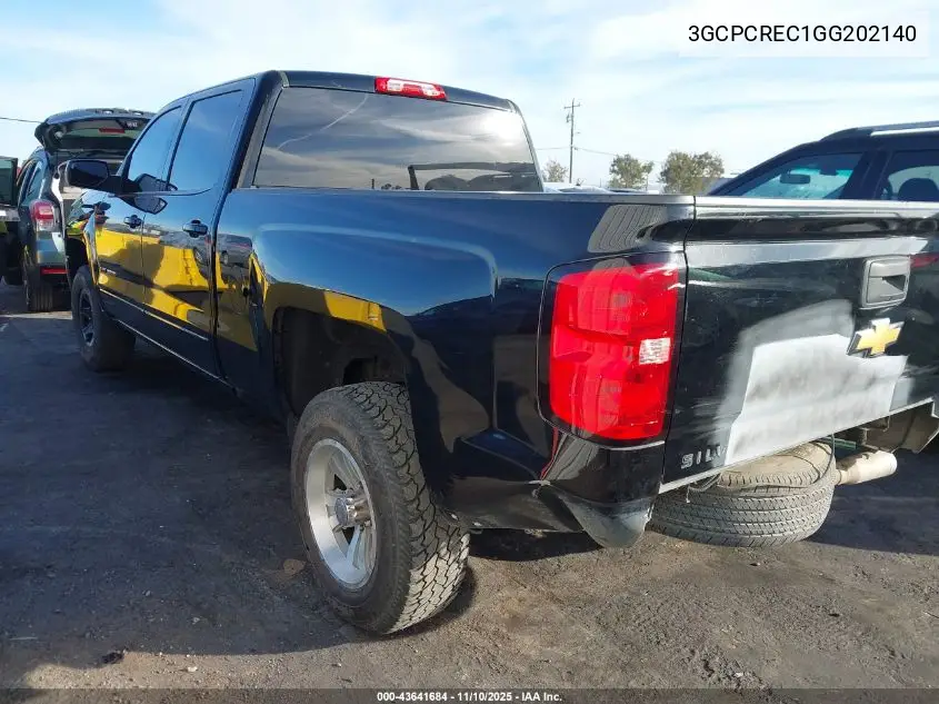 3GCPCREC1GG202140 2016 Chevrolet Silverado 1500 1Lt