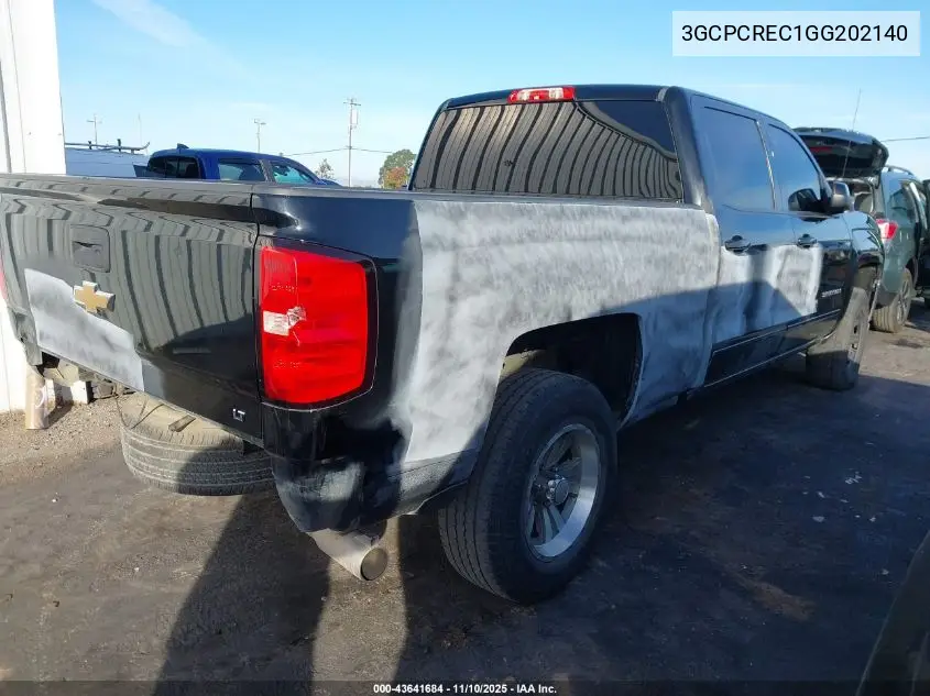 3GCPCREC1GG202140 2016 Chevrolet Silverado 1500 1Lt