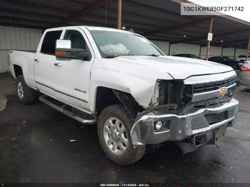 1GC1KWE85GF271742 2016 Chevrolet Silverado 2500Hd Ltz