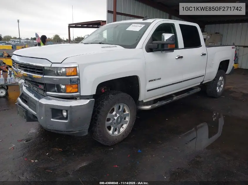 1GC1KWE85GF271742 2016 Chevrolet Silverado 2500Hd Ltz