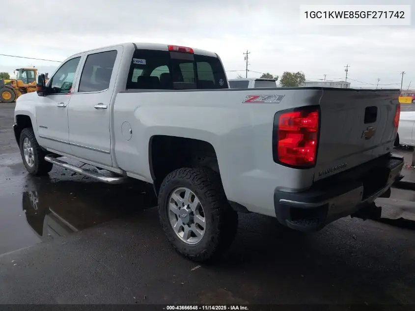1GC1KWE85GF271742 2016 Chevrolet Silverado 2500Hd Ltz