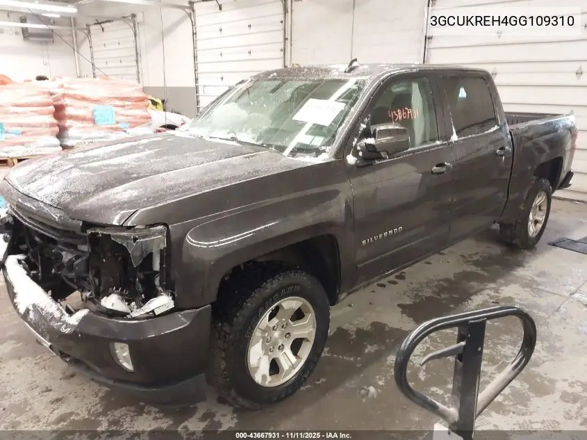3GCUKREH4GG109310 2016 Chevrolet Silverado 1500 2Lt