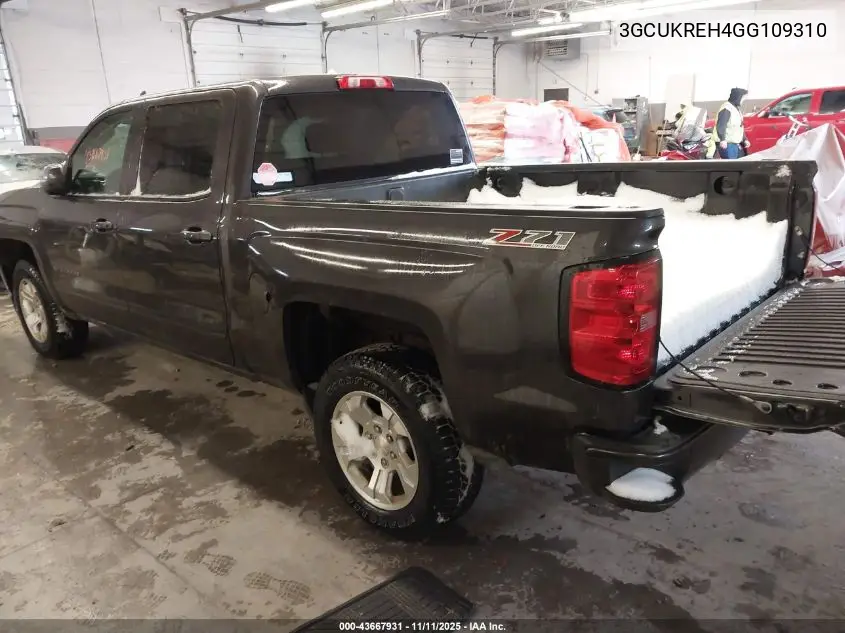 3GCUKREH4GG109310 2016 Chevrolet Silverado 1500 2Lt