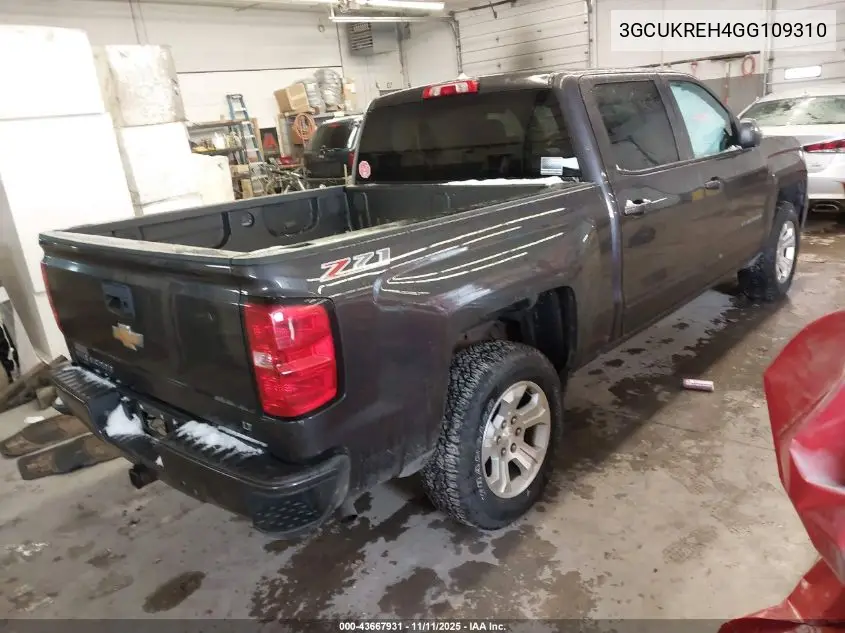 3GCUKREH4GG109310 2016 Chevrolet Silverado 1500 2Lt