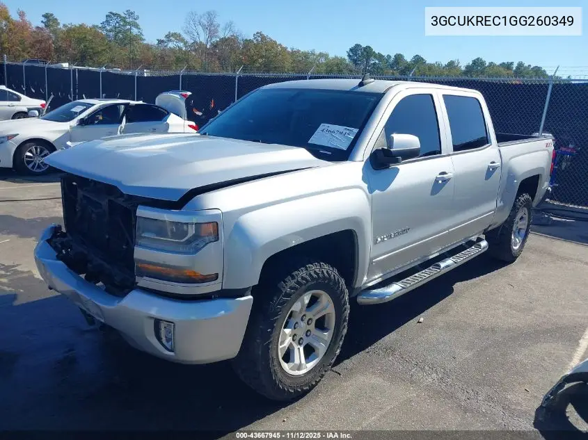 3GCUKREC1GG260349 2016 Chevrolet Silverado 1500 2Lt