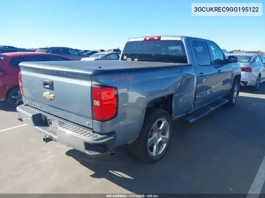 3GCUKREC9GG195122 2016 Chevrolet Silverado 1500 1Lt