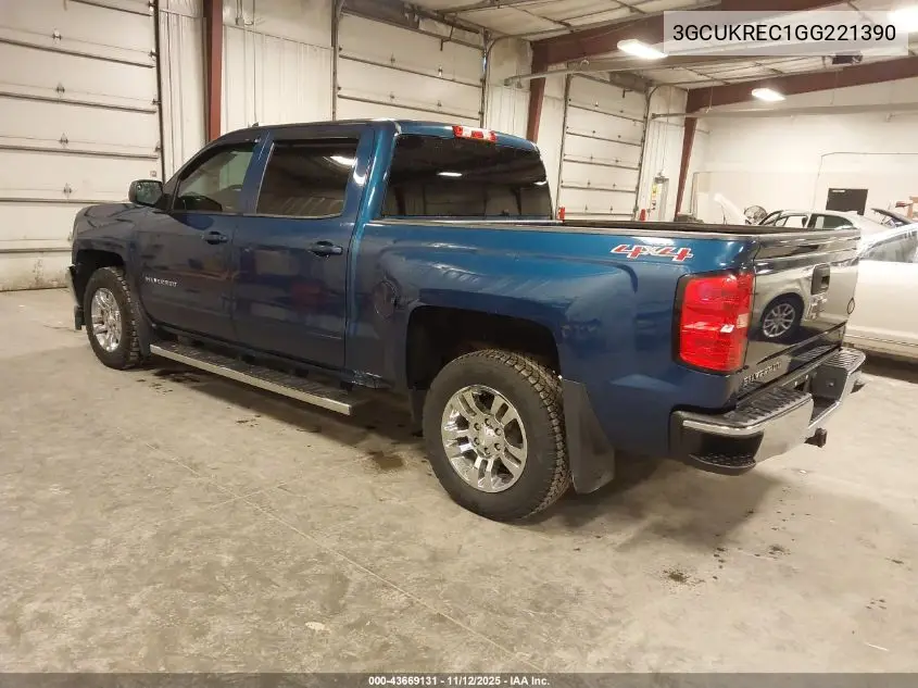 3GCUKREC1GG221390 2016 Chevrolet Silverado 1500 1Lt