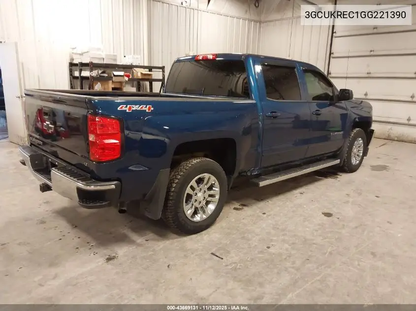 3GCUKREC1GG221390 2016 Chevrolet Silverado 1500 1Lt