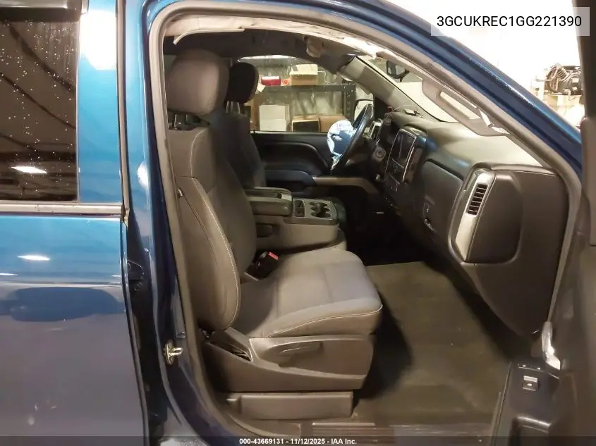3GCUKREC1GG221390 2016 Chevrolet Silverado 1500 1Lt