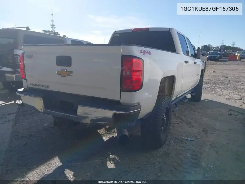 1GC1KUE87GF167306 2016 Chevrolet Silverado 2500Hd Wt