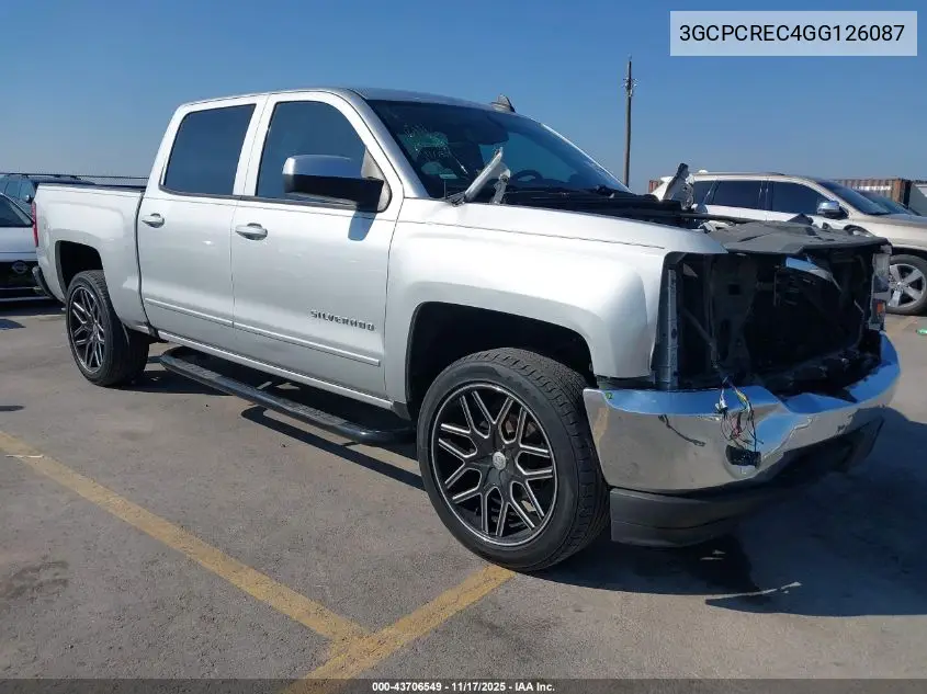 3GCPCREC4GG126087 2016 Chevrolet Silverado 1500 1Lt