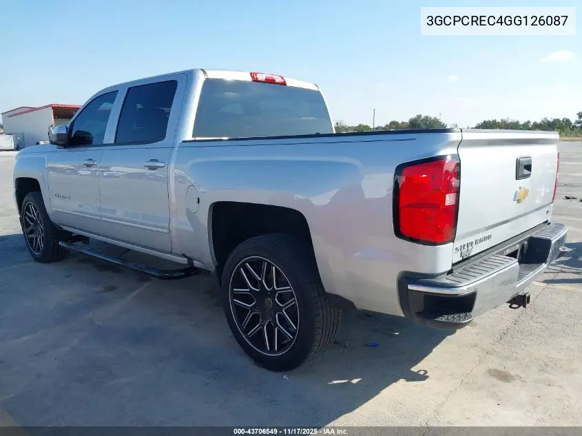3GCPCREC4GG126087 2016 Chevrolet Silverado 1500 1Lt