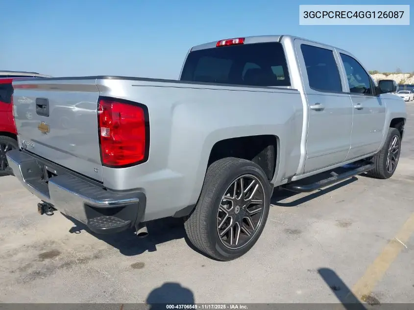 3GCPCREC4GG126087 2016 Chevrolet Silverado 1500 1Lt