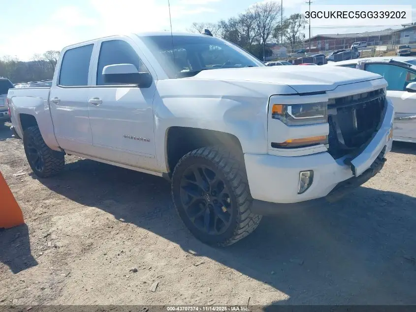 3GCUKREC5GG339202 2016 Chevrolet Silverado 1500 2Lt