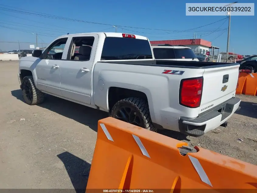 3GCUKREC5GG339202 2016 Chevrolet Silverado 1500 2Lt