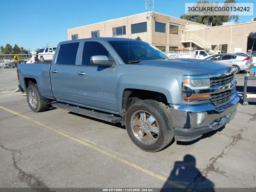 3GCUKREC0GG134242 2016 Chevrolet Silverado 1500 1Lt