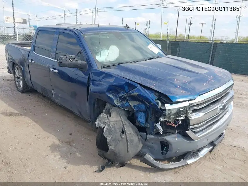 3GCPCTEC9GG113851 2016 Chevrolet Silverado 1500 High Country