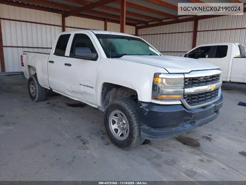 1GCVKNECXGZ190024 2016 Chevrolet Silverado 1500 Wt