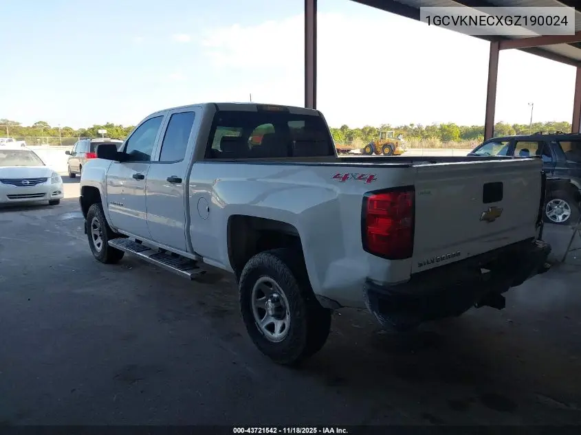 1GCVKNECXGZ190024 2016 Chevrolet Silverado 1500 Wt