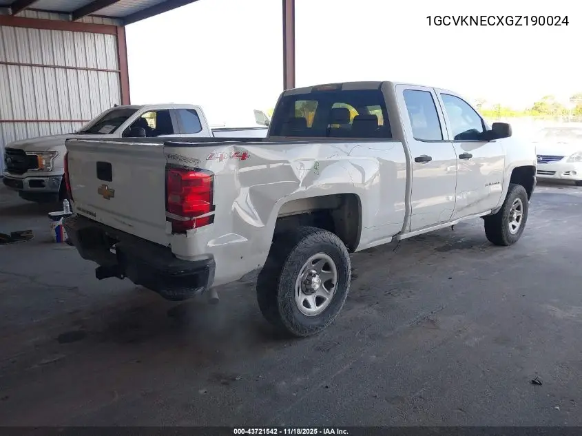 1GCVKNECXGZ190024 2016 Chevrolet Silverado 1500 Wt