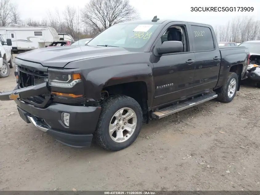 3GCUKREC5GG173909 2016 Chevrolet Silverado 1500 2Lt